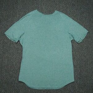 Lululemon Shirt Men Extra Large Green Blue Drysense LTT Training Short Sleeve XL